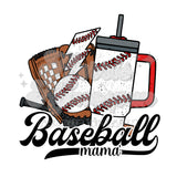 Baseball Mama Cup & Glove DTF Print