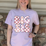 Pink Checkered Big Sis DTF Print