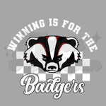 Winning is for the Badgers DTF Print