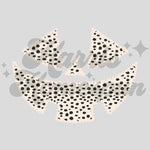 Spotted Jack-O-Lantern Face DTF Print