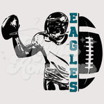 Eagles Player Football DTF Print