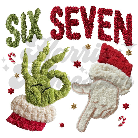 Faux Yarn Christmas 67 DTF Print