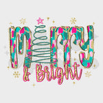 Merry & Bright DTF Print