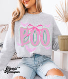 Boo Pink Striped Completed Top