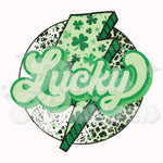 Lucky LB Circle DTF Print