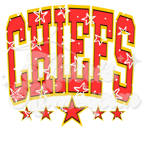 Chiefs Stars DTF Print