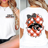 Checkered Panthers with Bow Completed Top
