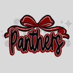 Red & Black Panthers DTF Print