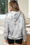 Grey Camouflage Woodland Print Hoodie