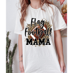 Flag Football Mama Leopard DTF Print