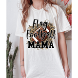 Flag Football Mama Leopard DTF Print