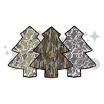 Camo Tree Trio DTF Print