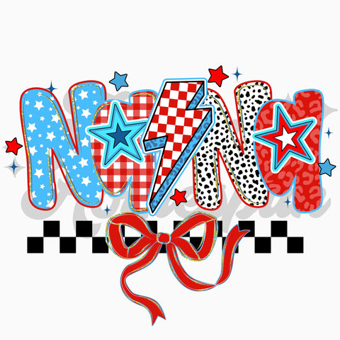 NANA Patriotic DTF Print