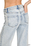 PRE-ORDER Zenana Light Wash Wide Leg Denim Pants