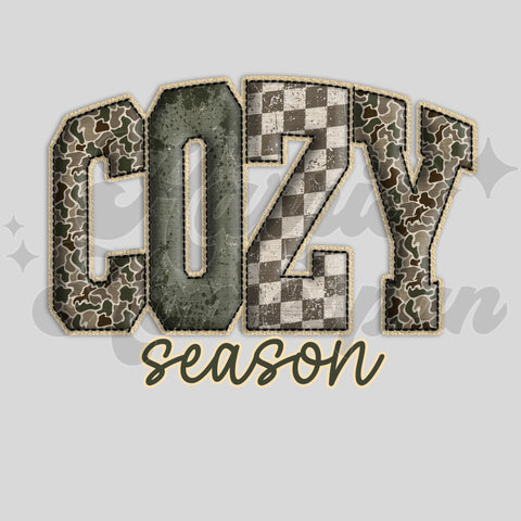 Cozy Season Camo & Checkered DTF Print