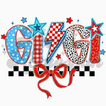 GIGI Patriotic DTF Print