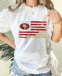 SF 49ers Flag DTF Print