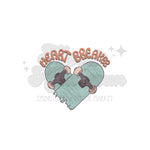 Heart Breaker Skateboard Heart DTF Print