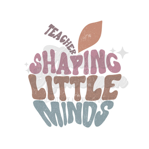 Shaping Little Minds Apple DTF Print