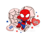 Spidey in Heart DTF Print