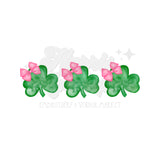 Shamrocks with Bows DTF Print