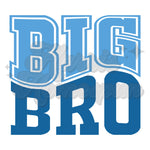 Two Tone Blue Big Bro DTF Print