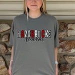 Razorbacks Black, White, Red Patterns DTF Print