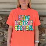 Happy Last Day of School Colorful with Dots DTF Print