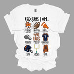 God Says War Eagle DTF Print