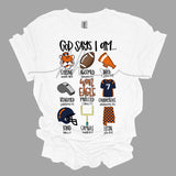 God Says War Eagle DTF Print