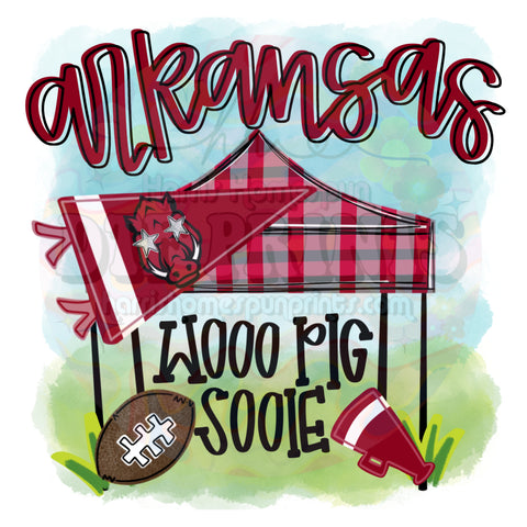 Woo Pig Tailgate Tent DTF Print