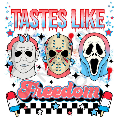 Tastes Like Freedom Spooky DTF Print