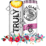 Truly and White Claw Floral DTF Print