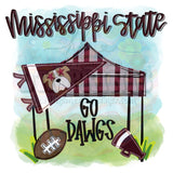 MS Dawgs Tailgate Tent DTF Print