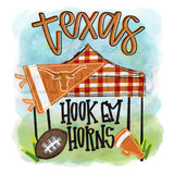 Hook Em Horns Tailgate Tent DTF Print