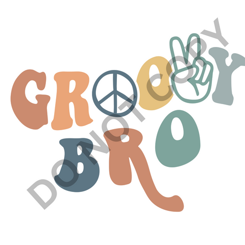 Groovy Bro DTF Print