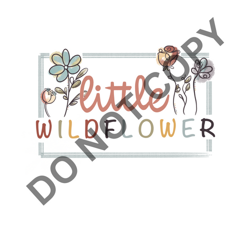 Little wildflower DTF Print