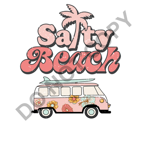 Salty Beach DTF Print