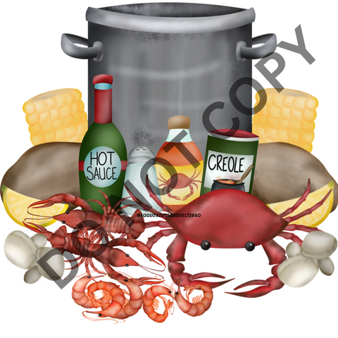 Crab Boil DTF Print