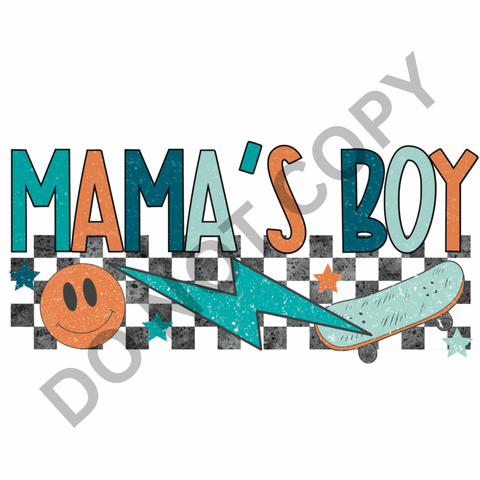 Skateboard Mama’s Boy DTF Print