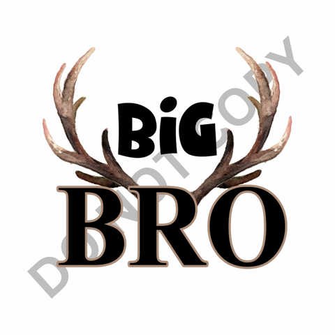 Big Bro Antlers DTF Print