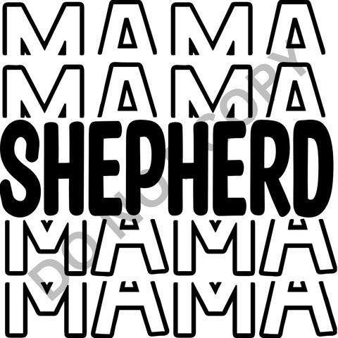 Shepherd Mama DTF Print