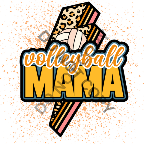 Volleyball MAMA DTF Print