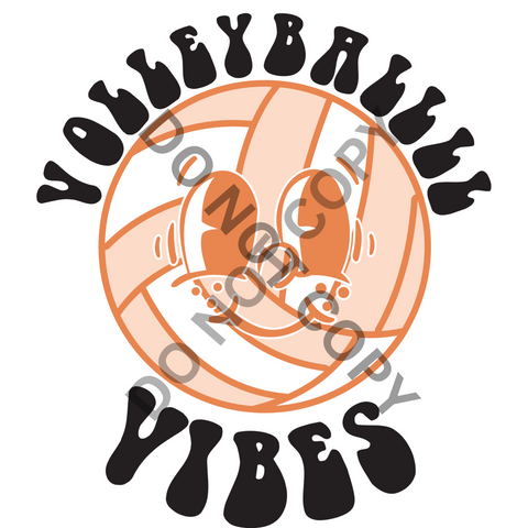 Volleyball Vibes DTF Print