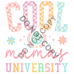 Cool Mamas University DTF Print