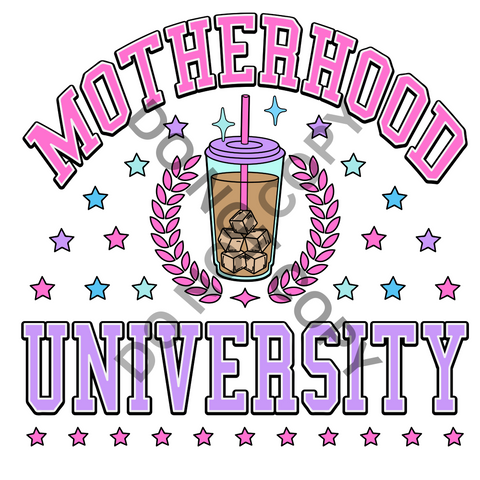 Motherhood University DTF Print