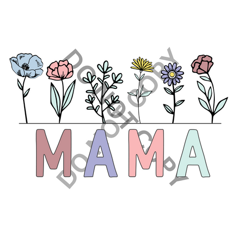Flower Mama DTF Print