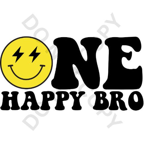 One Happy Bro Birthday DTF Print