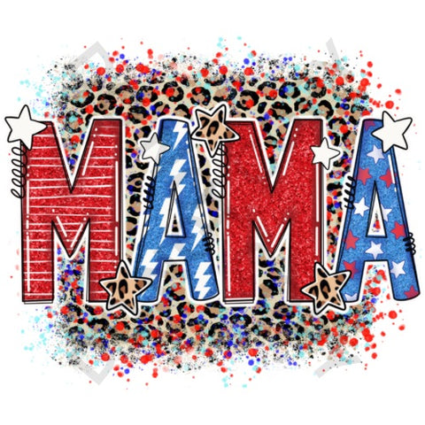 Patriotic Mama DTF Print