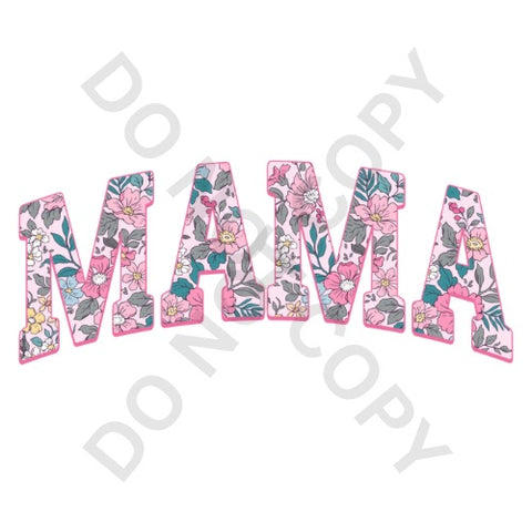 Floral Mama Curved 4 DTF Print